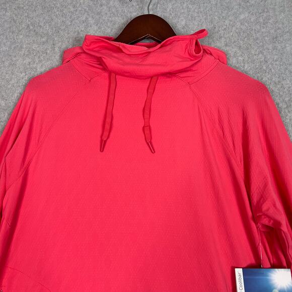 Coolibar Coral Pink Arabella Hoodie Size Medium - Picture 2 of 11